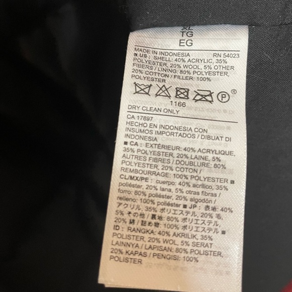 Old Navy Wool Blend Puffer Tartan Vest Men's XL Red Plaid Outdoors Lumberjack - Picture 6 of 9